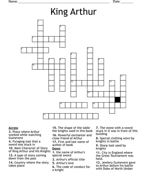 Crossword Solver "-of-king-arthur"" Of King Arthur" Crossword Clue. . Foe of king arthur crossword clue